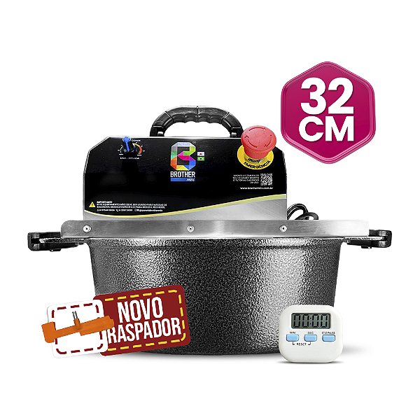 32CM - Misturadora Preta para DOCES E RECHEIOS com ajuste fino de velocidade, bivolt com chave seletora