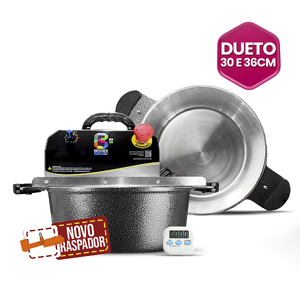 30 E 36CM - Misturadora DUETO PRETA para DOCES E RECHEIOS com ajuste de fino de velocidade, bivolt com chave seletora