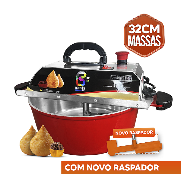 32CM - Misturadora Vermelha para DOCES E MASSAS com ajuste fino de velocidade, bivolt com chave seletora