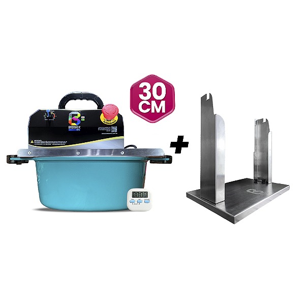 COMBO PANELA MISTURADORA  30CM + SUPORTE VIRADOR