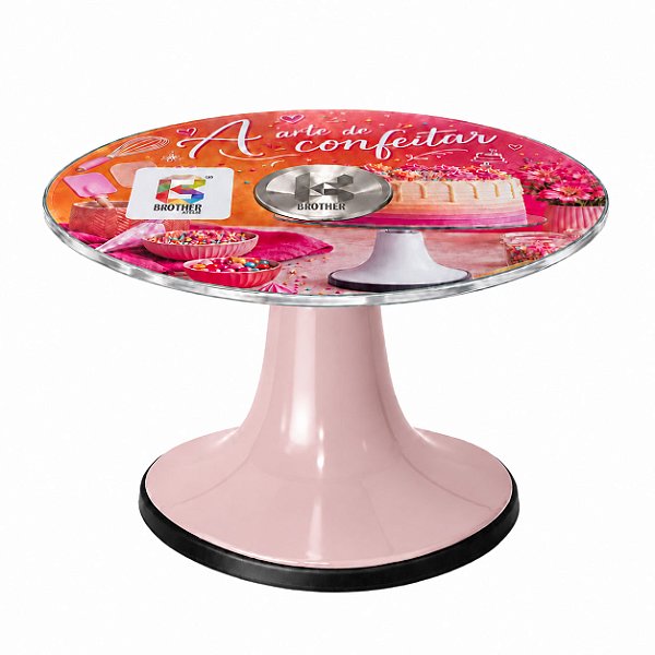 Bailarina Profissional de Vidro - ROSA BEBÊ CINTILANTE