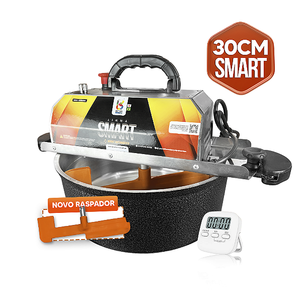 30CM - Misturadora SMART Preta para DOCES E RECHEIOS com ajuste fino de velocidade, BIVOLT AUTOMÁTICO