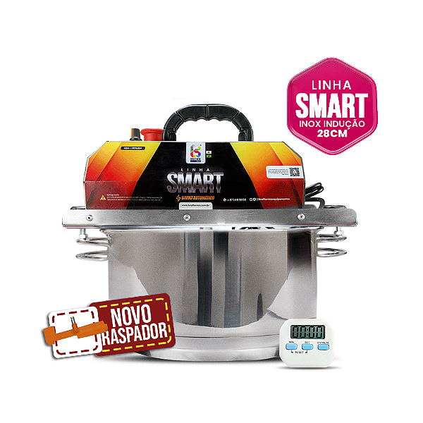 28CM - Misturadora SMART Inox Indução para DOCES E RECHEIOS com ajuste fino de velocidade, BIVOLT AUTOMÁTICO