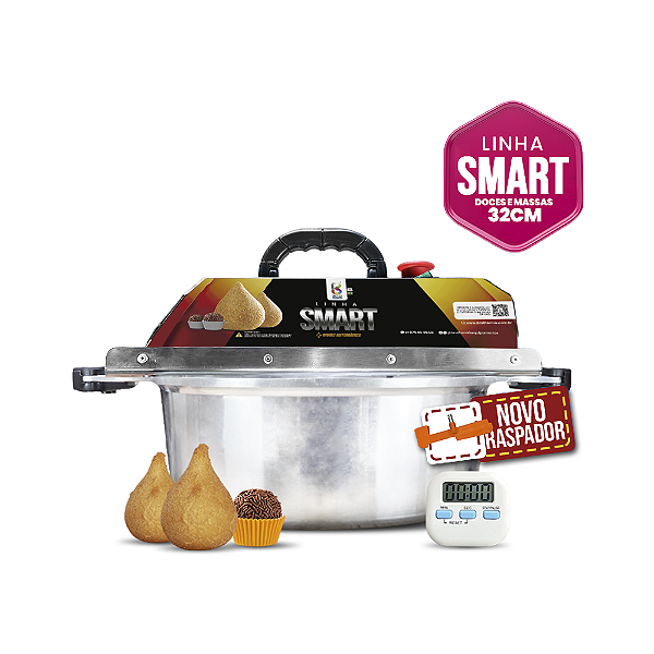 32CM - Misturadora SMART Polida para MASSAS E DOCES com ajuste fino de velocidade, BIVOLT AUTOMÁTICO