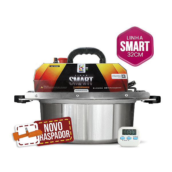 32CM - Misturadora SMART Polida para DOCES E RECHEIOS com ajuste fino de velocidade, BIVOLT AUTOMÁTICO