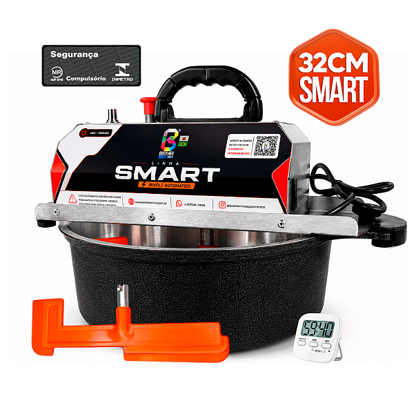 32CM - Misturadora SMART Preta para DOCES E RECHEIOS com ajuste fino de velocidade, BIVOLT AUTOMÁTICO