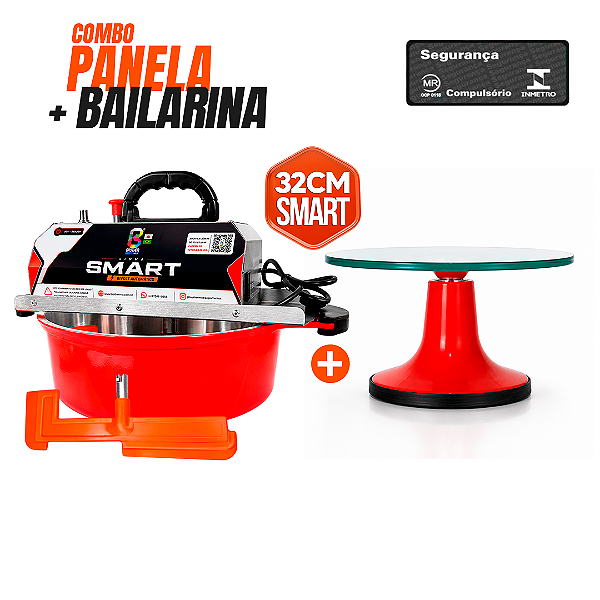 COMBO PANELA MISTURADORA DOCES E RECHEIOS SMART 32CM + BAILARINA PROFISSIONAL
