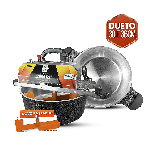 30 E 36CM - Misturadora SMART DUETO PRETA para DOCES E RECHEIOS com ajuste fino de velocidade, BIVOLT AUTOMÁTICO