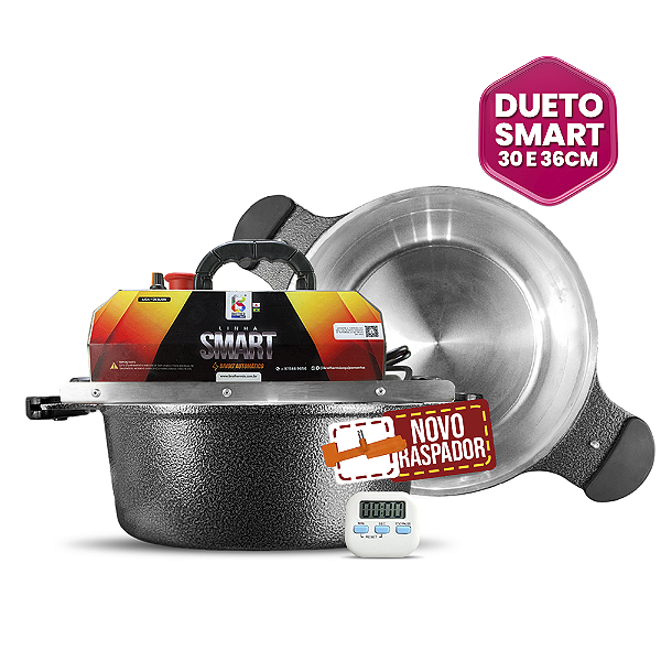 30 E 36CM  - Misturadora SMART DUETO PRETA para DOCES E RECHEIOS com ajuste fino de velocidade, BIVOLT AUTOMÁTICO