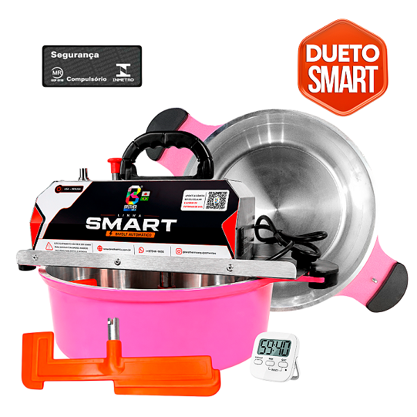30 E 36CM - Misturadora SMART DUETO ROSA para DOCES E RECHEIOS com ajuste fino de velocidade, BIVOLT AUTOMÁTICO