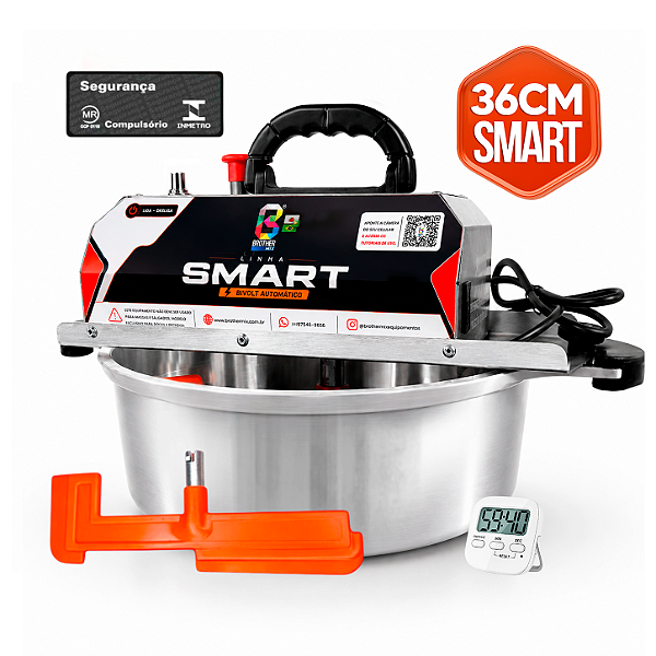 36CM - Misturadora SMART Polida para DOCES E RECHEIOS com ajuste fino de velocidade, BIVOLT AUTOMÁTICO