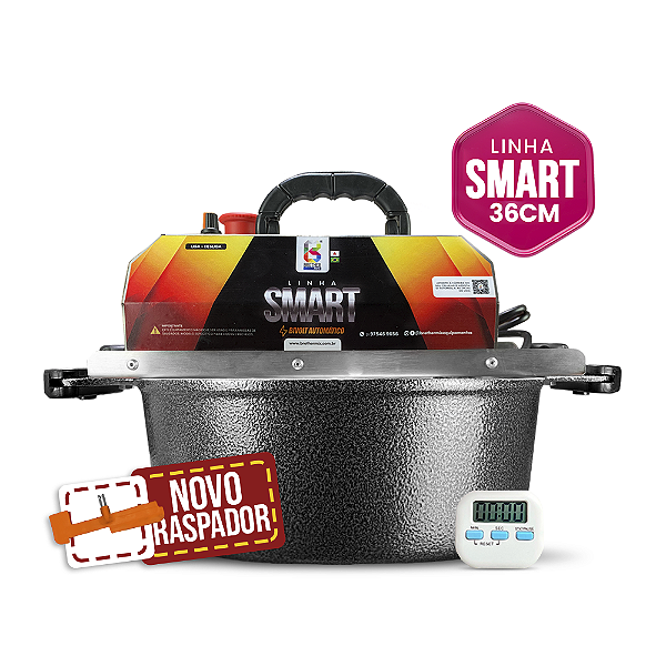 36CM  - Misturadora SMART Preta para DOCES E RECHEIOS com ajuste fino de velocidade, BIVOLT AUTOMÁTICO