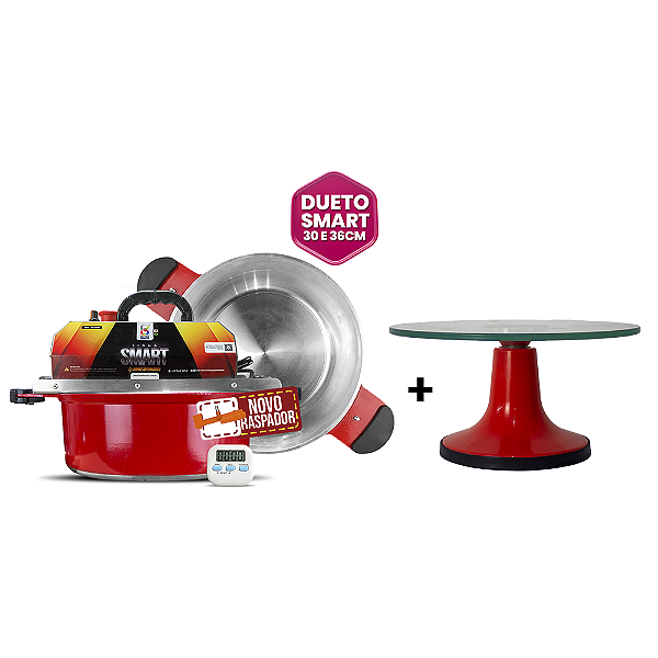 COMBO PANELA MISTURADORA DUETO SMART 30 E 36CM + BAILARINA PROFISSIONAL