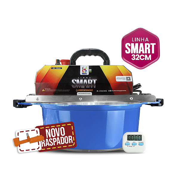 32CM - Misturadora SMART Azul para DOCES E RECHEIOS com ajuste fino de velocidade, BIVOLT AUTOMÁTICO