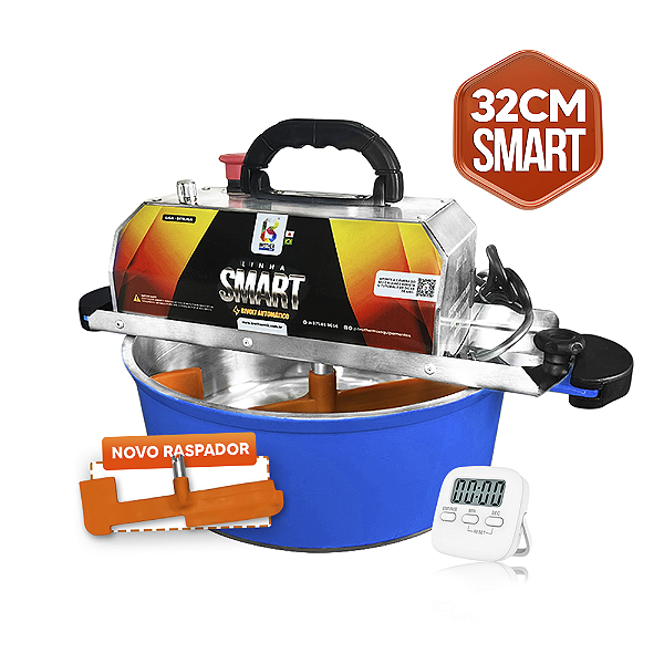32CM - Misturadora SMART Azul para DOCES E RECHEIOS com ajuste fino de velocidade, BIVOLT AUTOMÁTICO