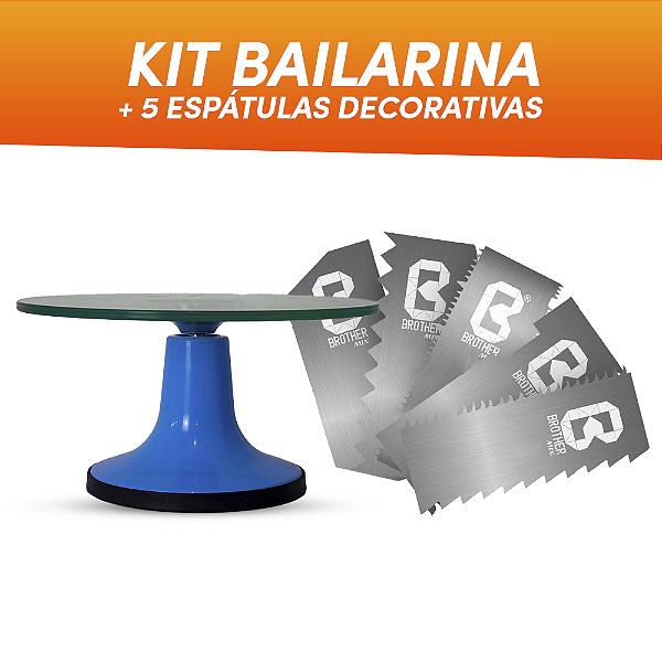 KIT BAILARINA AZUL BROTHERMIX + 5 ESPÁTULAS DECORATIVAS