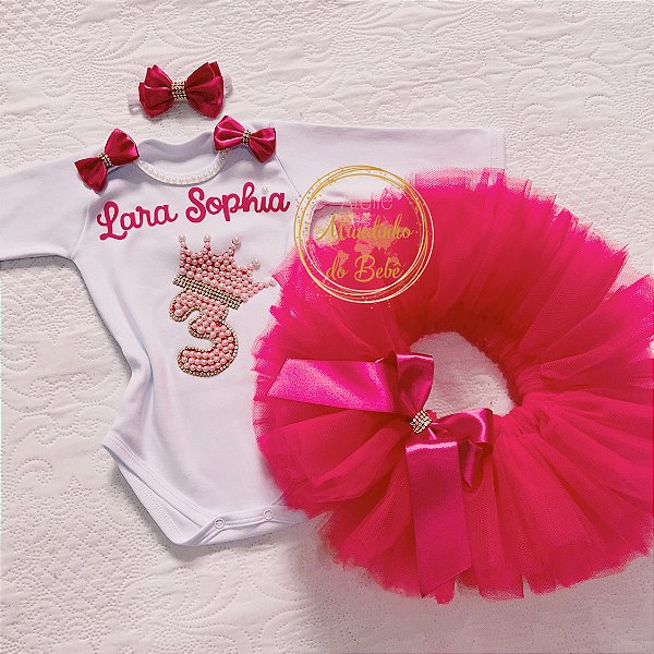 Kit Body mesversario saia tutu