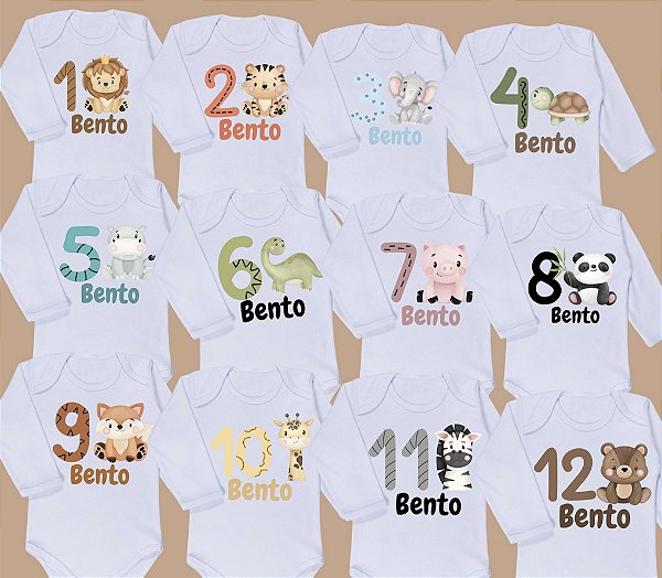 Kit mesversario Menino Bichinhos