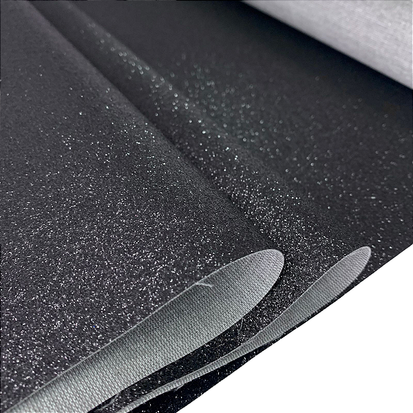 GLITTER 1/2 METRO COR PRETO