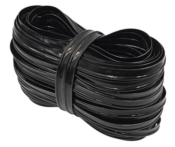 VIVO 11MM  PACOTE COM 10 METROS COR PRETO BRILHO