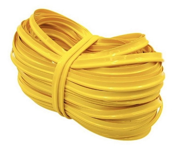 VIVO PVC 11MM COLORIDO PACOTE COM 10 METROS COR AMARELO CANARIO