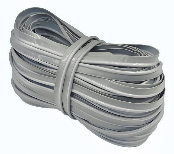 VIVO PVC 11MM COLORIDO PACOTE COM 10 METROS COR CINZA