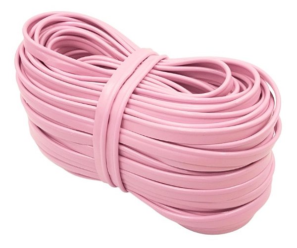 VIVO PVC 11MM COLORIDO PACOTE COM 10 METROS COR ROSA BEBE
