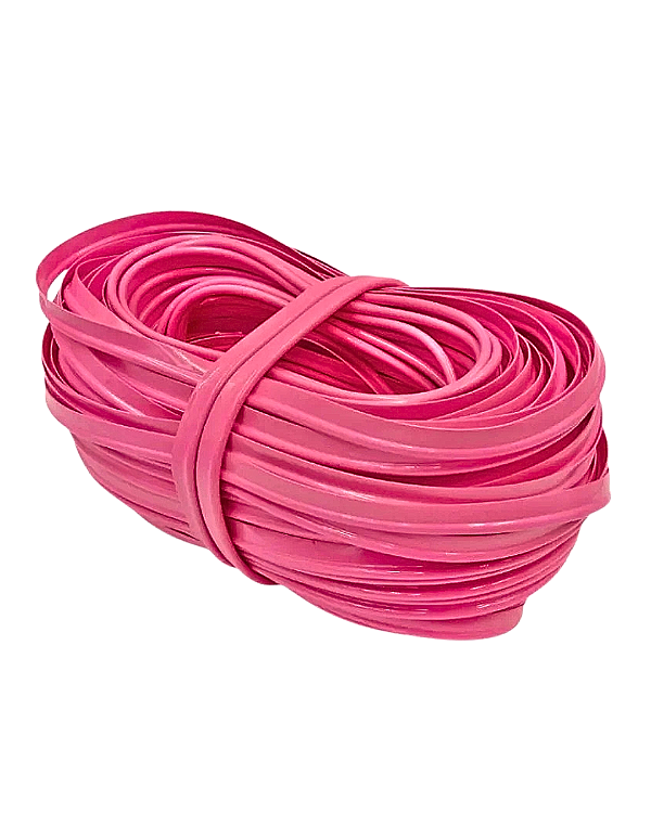 VIVO PVC 11MM COLORIDO PACOTE COM 10 METROS COR ROSA CHICLETE