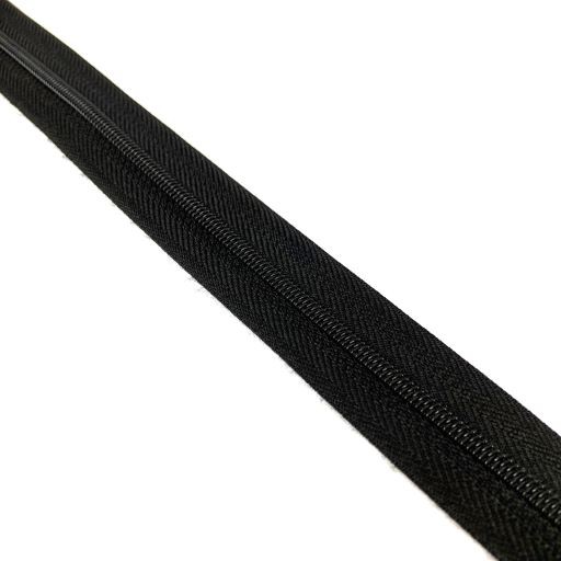 ZIPER N°3 PACOTE COM 10 METROS COR PRETO