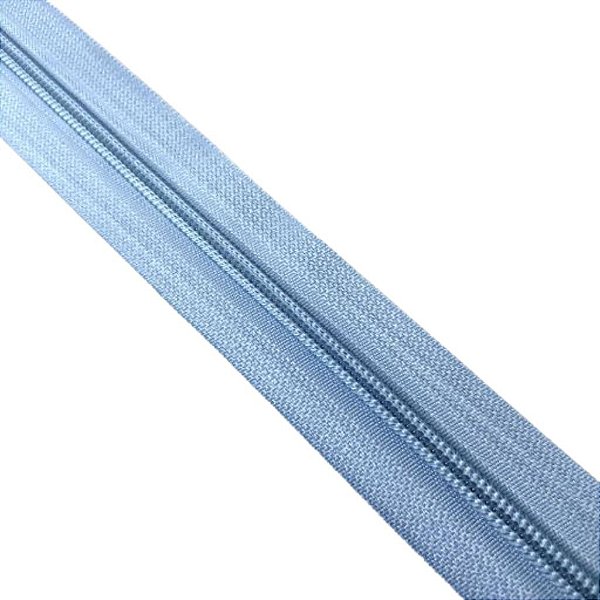 ZIPER N°6 PACOTE COM 10 METROS COR AZUL BEBE