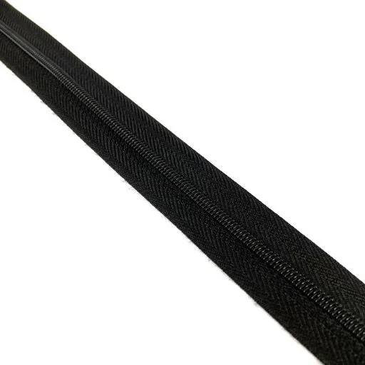 ZIPER N°6 PACOTE COM 10 METROS COR PRETO