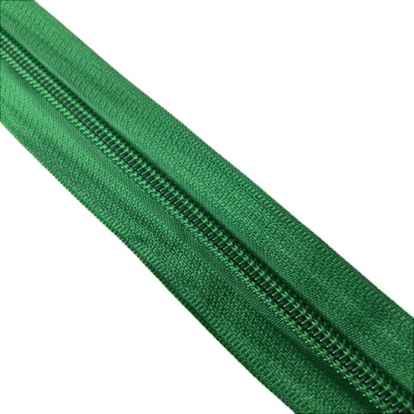 ZIPER N°6 PACOTE COM 10 METROS COR VERDE BANDEIRA