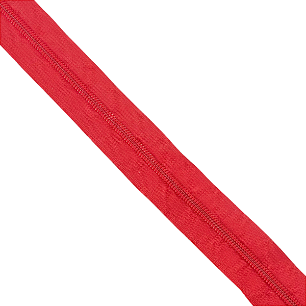 ZIPER N°6 PACOTE COM 10 METROS COR VERMELHO