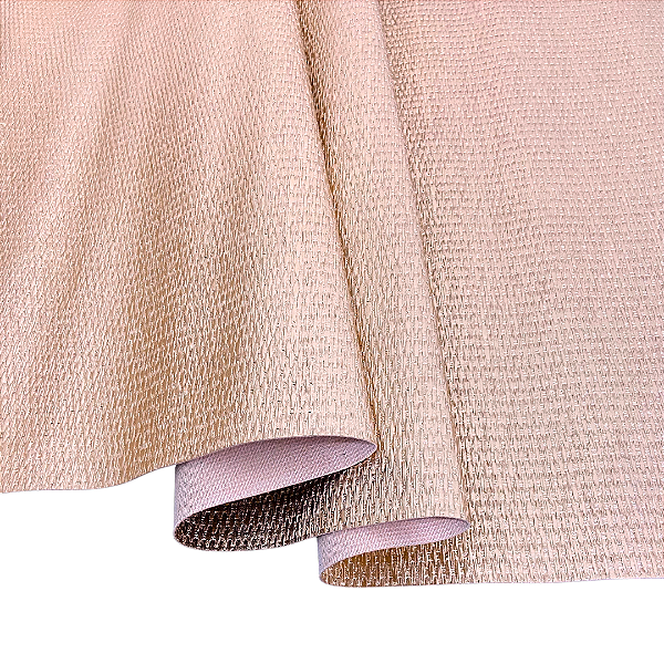 NEW PALHA 0,9mm FUNDO MALHA 50CM ROSE METALIZADO