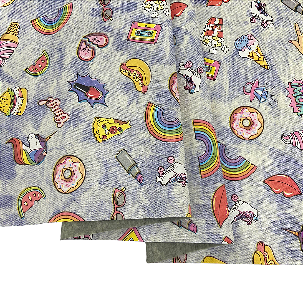 CORINO ESTAMPADO 1/2 METRO  REVEST STICKERS AZUL