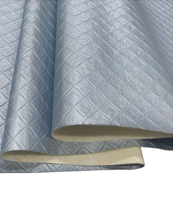 MATELASSE METALIZADO 1/2 METRO COR AZUL BEBE