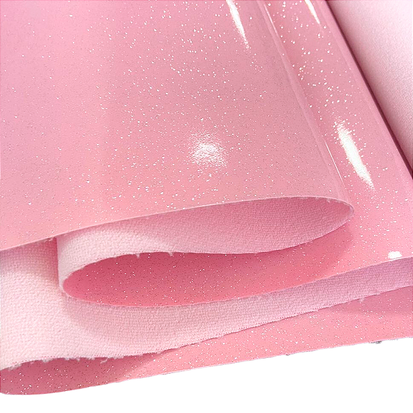 VERNIZ GLITTER SOFT 1/2 METRO COR ROSA CLARO