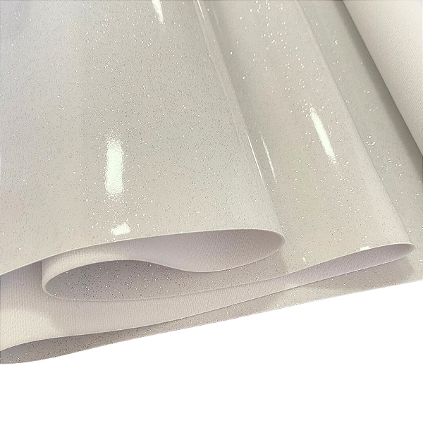 VERNIZ GLITTER SOFT 1/2 METRO COR BRANCO