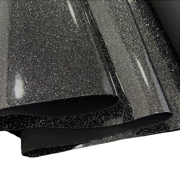 VERNIZ GLITTER SOFT 1/2 METRO COR PRETO