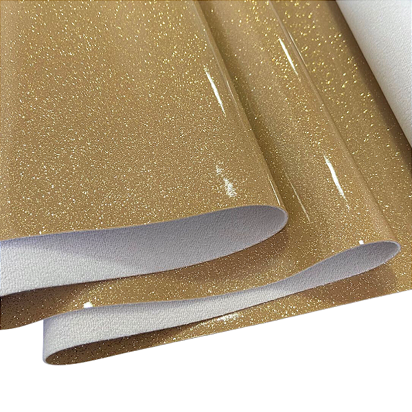 VERNIZ GLITTER SOFT 1/2 METRO COR DOURADO