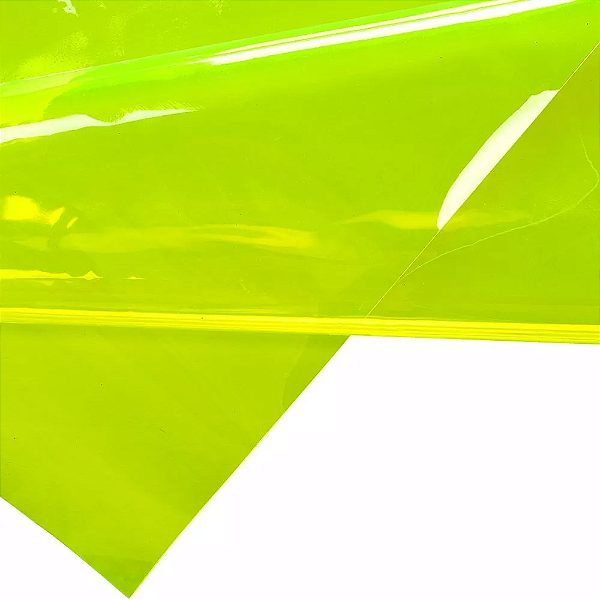CRISTAL COLOR 0,40 COR AMARELO NEON 1/2 METRO