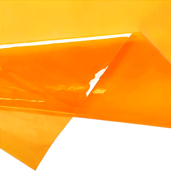 CRISTAL COLOR 0,40 COR LARANJA NEON 1/2 METRO