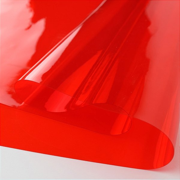 CRISTAL COLOR 0,40 COR VERMELHO 1/2 METRO