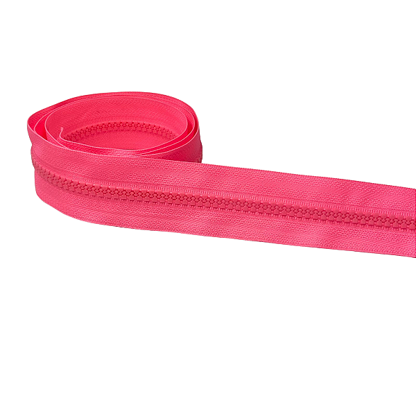 ZIPER 0,6 TRATORADO 1 METRO COR ROSA NEON 5179