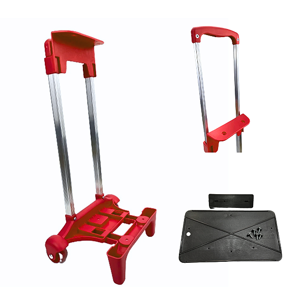CARRINHO DE MOCHILA INFANTIL 40CM VERMELHO  - UNIDADE