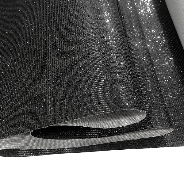 GLITTER PAETÊ 1/2 METRO COR PRETO