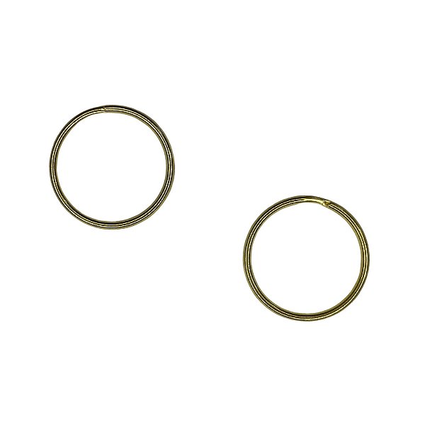 ARGOLA PARA CHAVEIRO 22MM DOURADA SIMPLES – KIT COM 5 UNIDADES