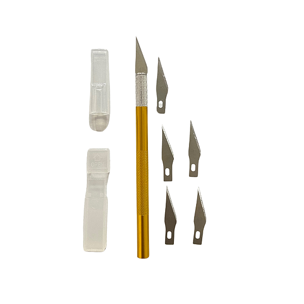 ESTILETE PRECISAO 14CM COM 5 LAMINAS REFIL
