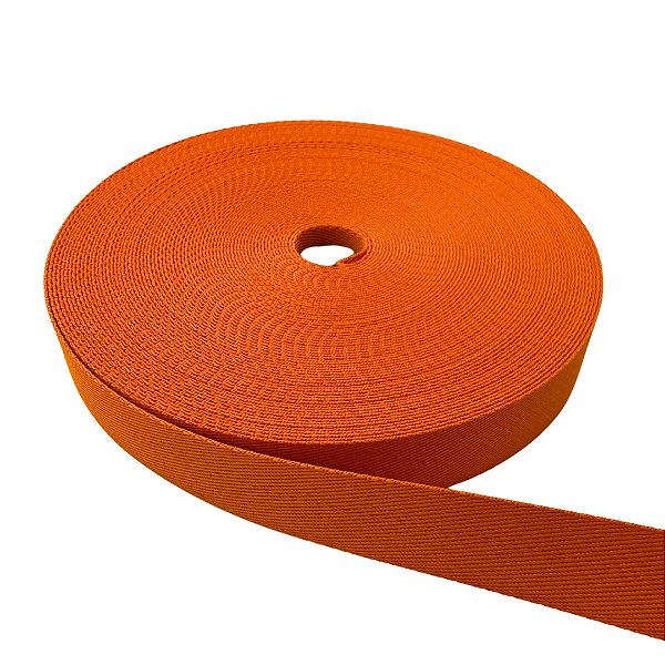 ALÇA 30MM LISA COR LARANJA 2 (METRO)