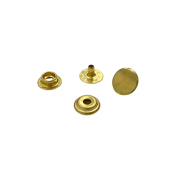 BOTÃO DE PRESSÃO 80 LATONADO – KIT COM 5 UNIDADES